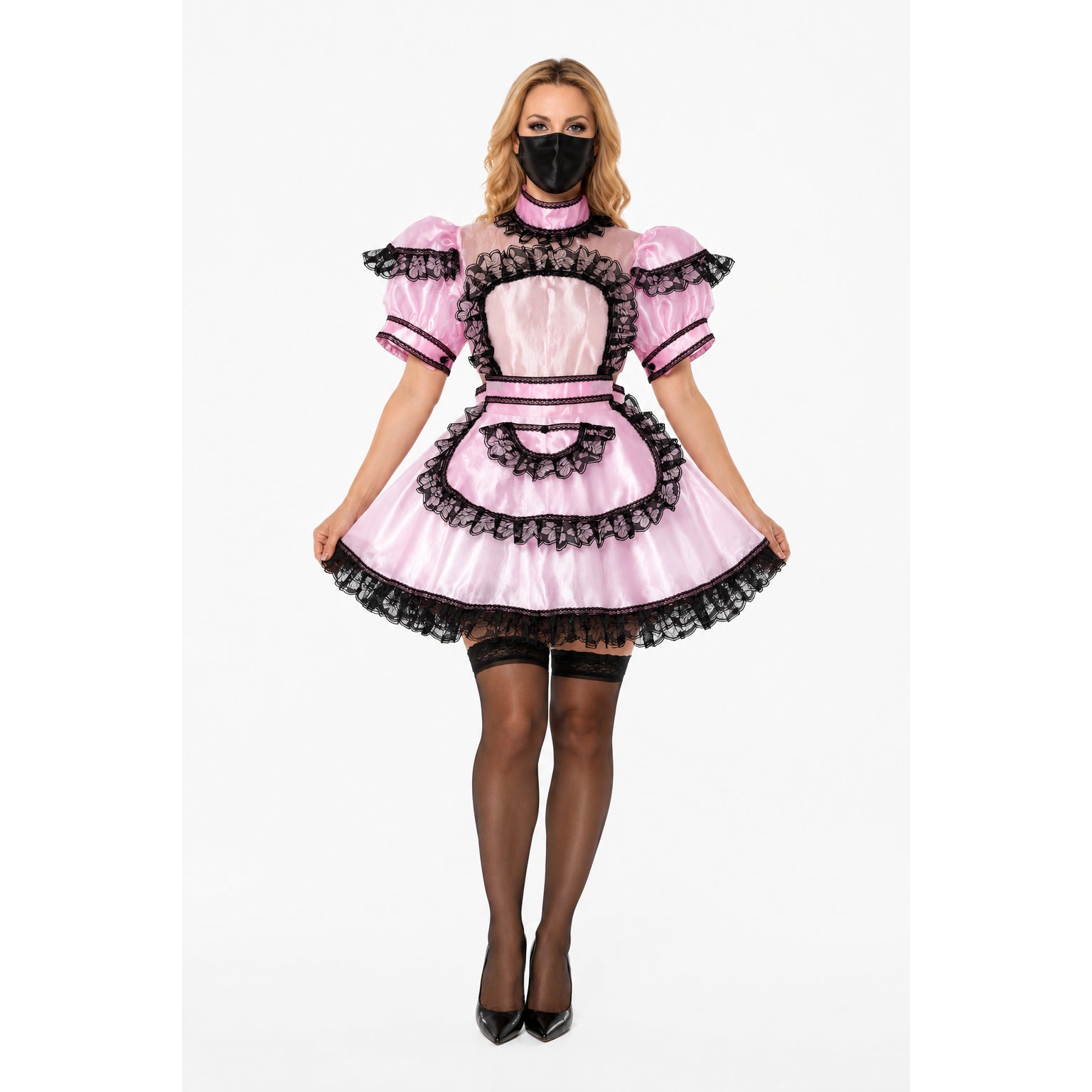 pink organza dress G2015