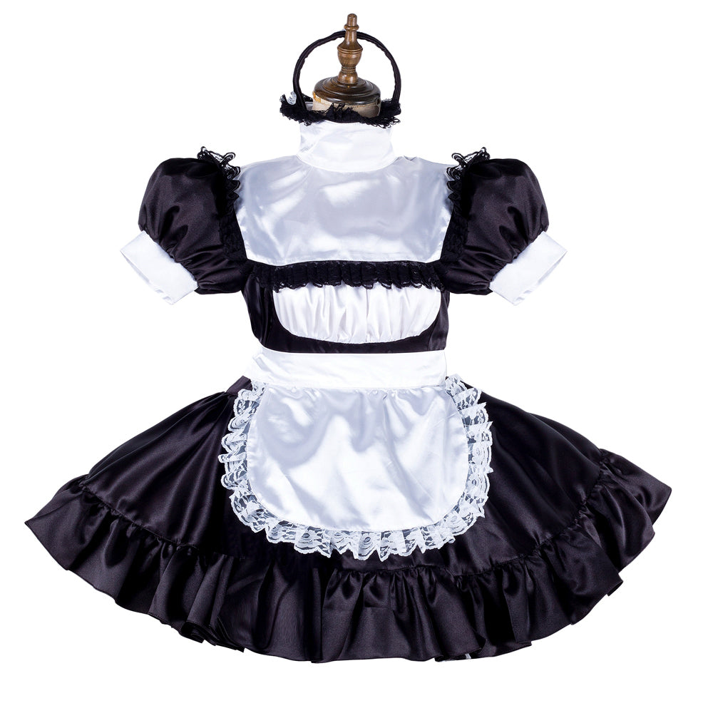 black satin dress G2020