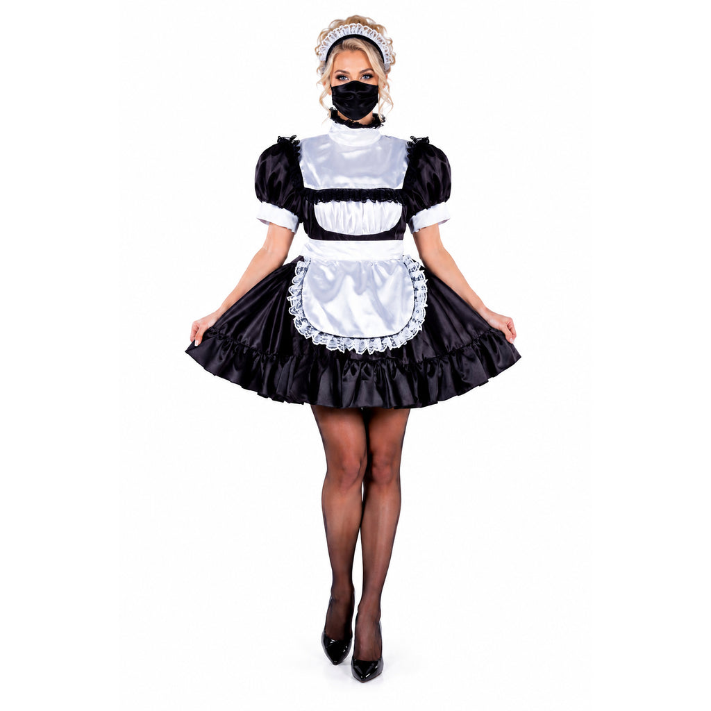 black satin dress G2020