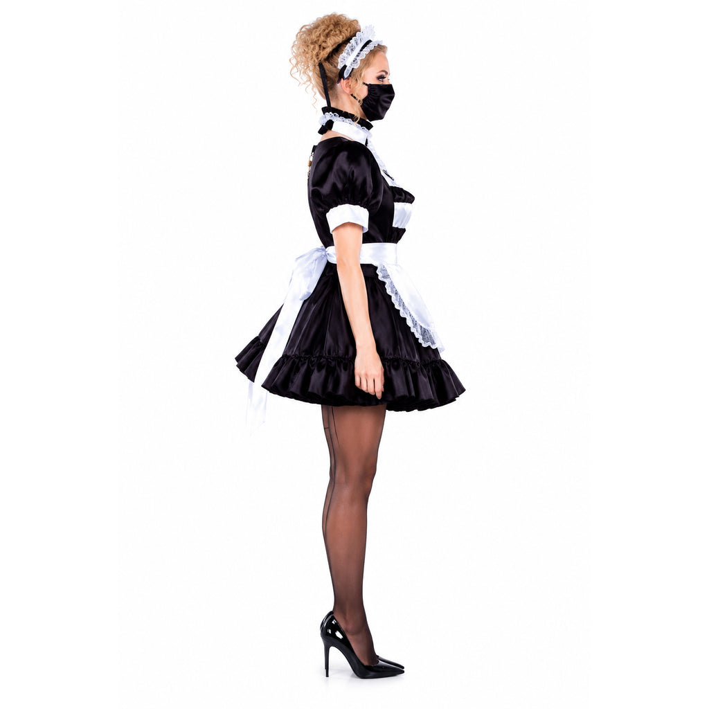 black satin dress G2020