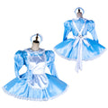 baby blue satin dress G2037