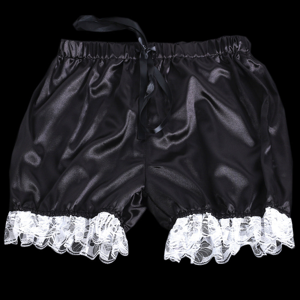 black satin panties G2060