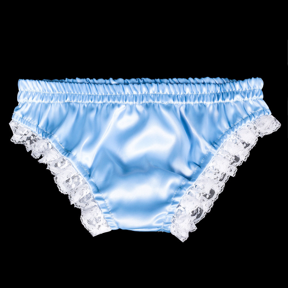 baby blue satin panties G2061
