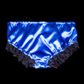 blue satin panties G2062