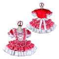red satin dress G2120