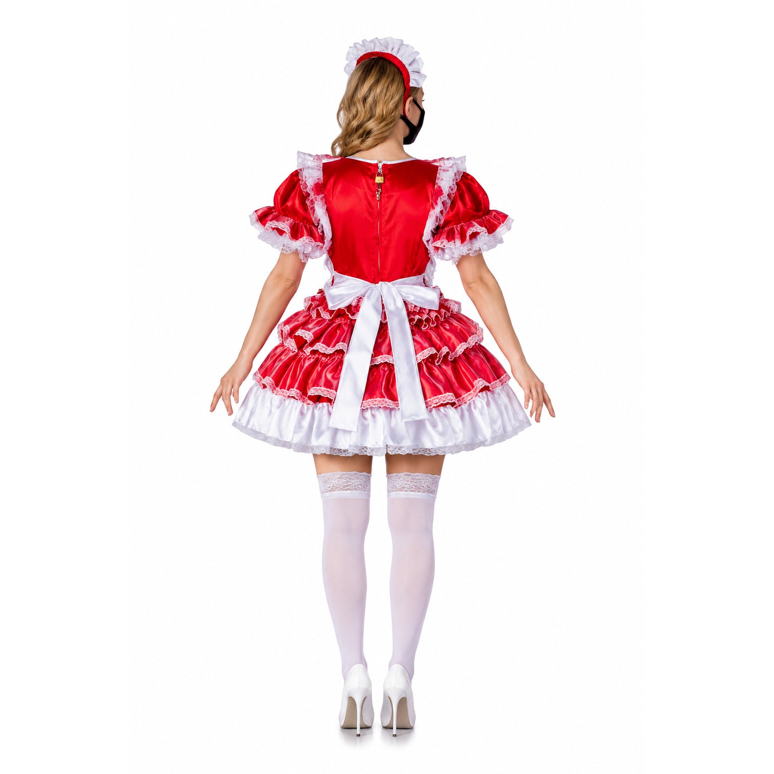 red satin dress G2120