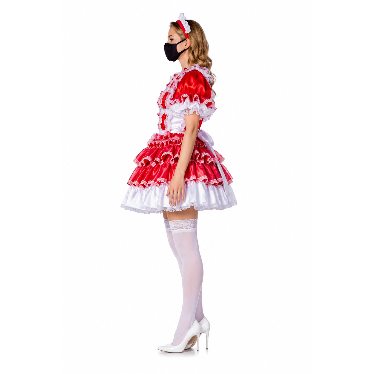 red satin dress G2120