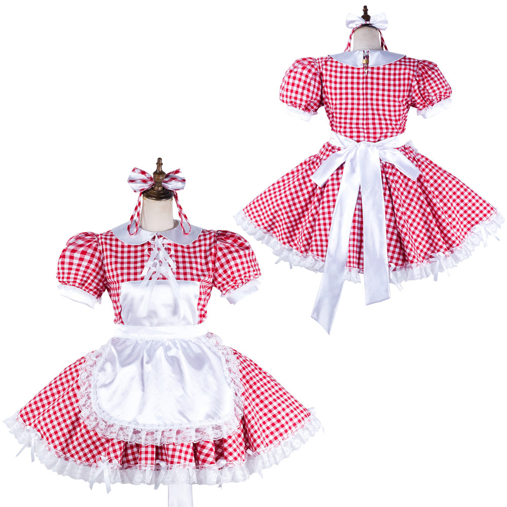 red cotton dress G2128