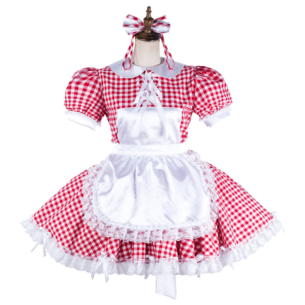 red cotton dress G2128