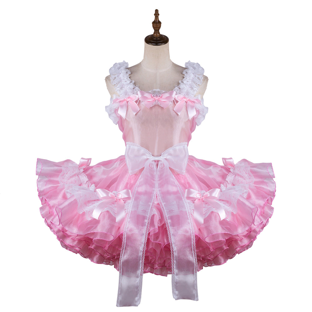 pink organza dress G2129