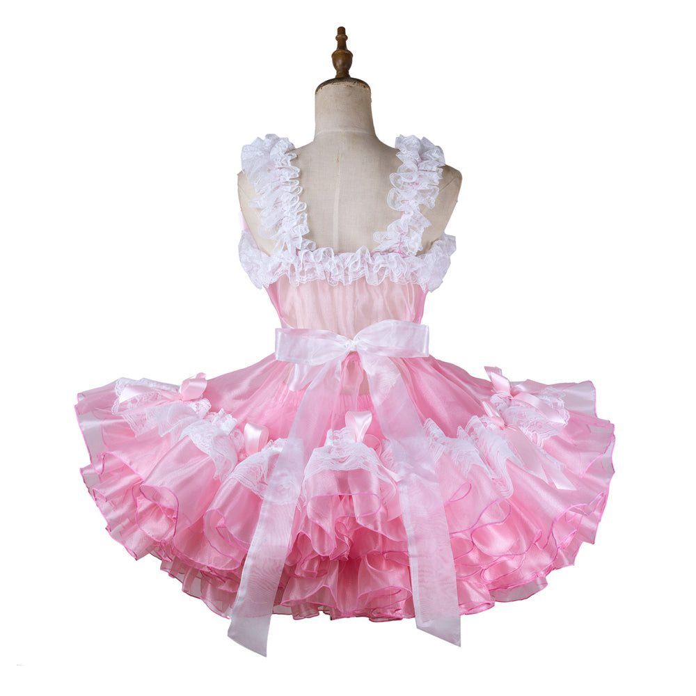 pink organza dress G2129