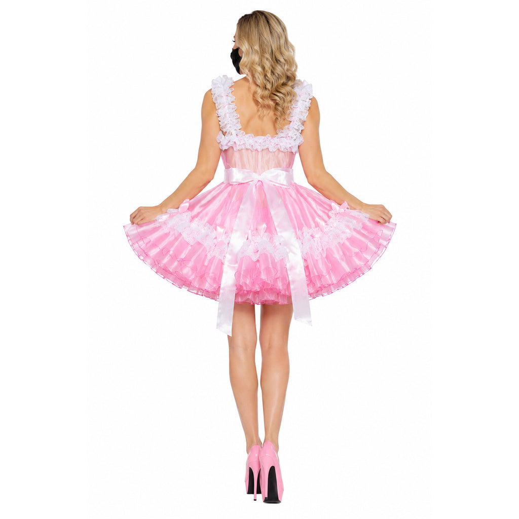 pink organza dress G2129