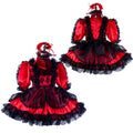 red satin dress G2131