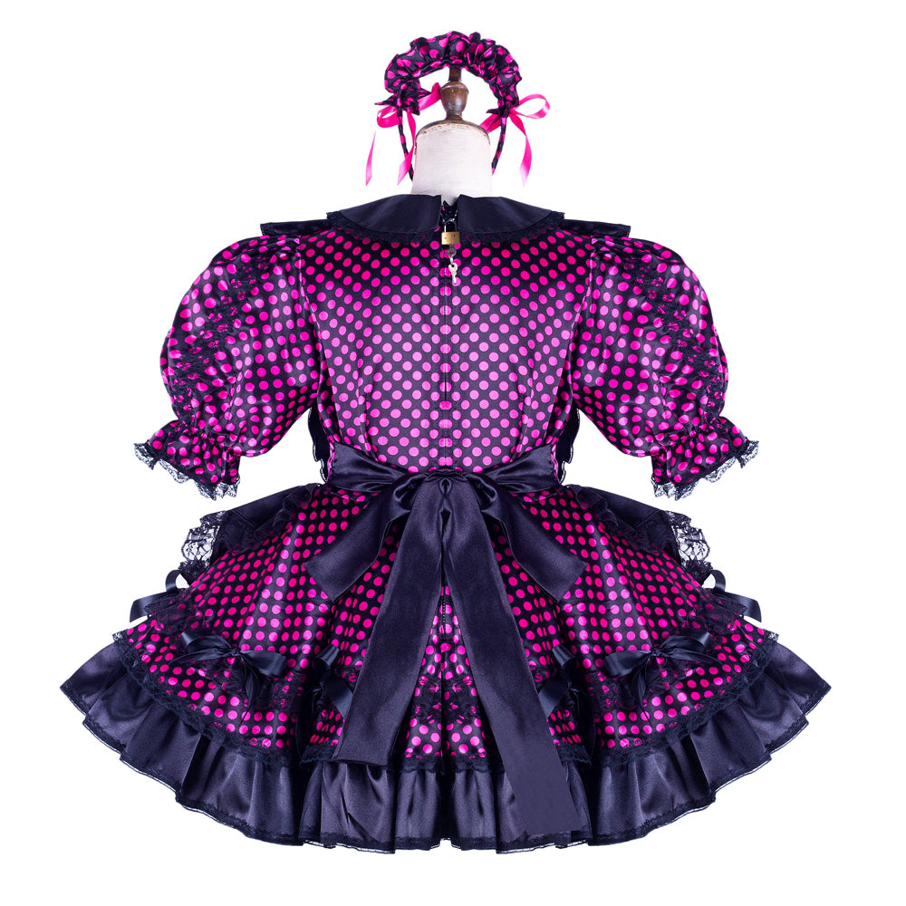 Purple satin dress G2132