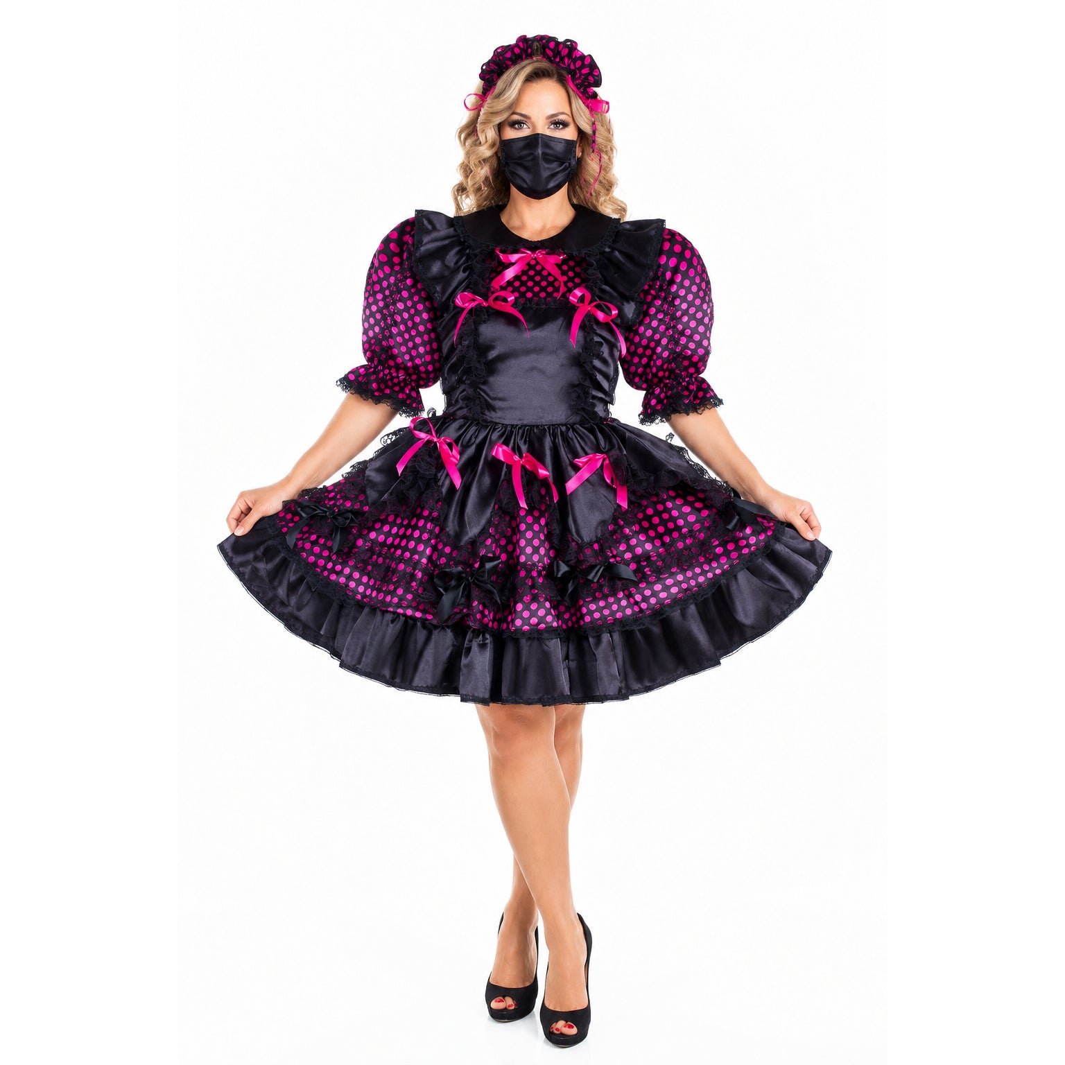 Purple satin dress G2132