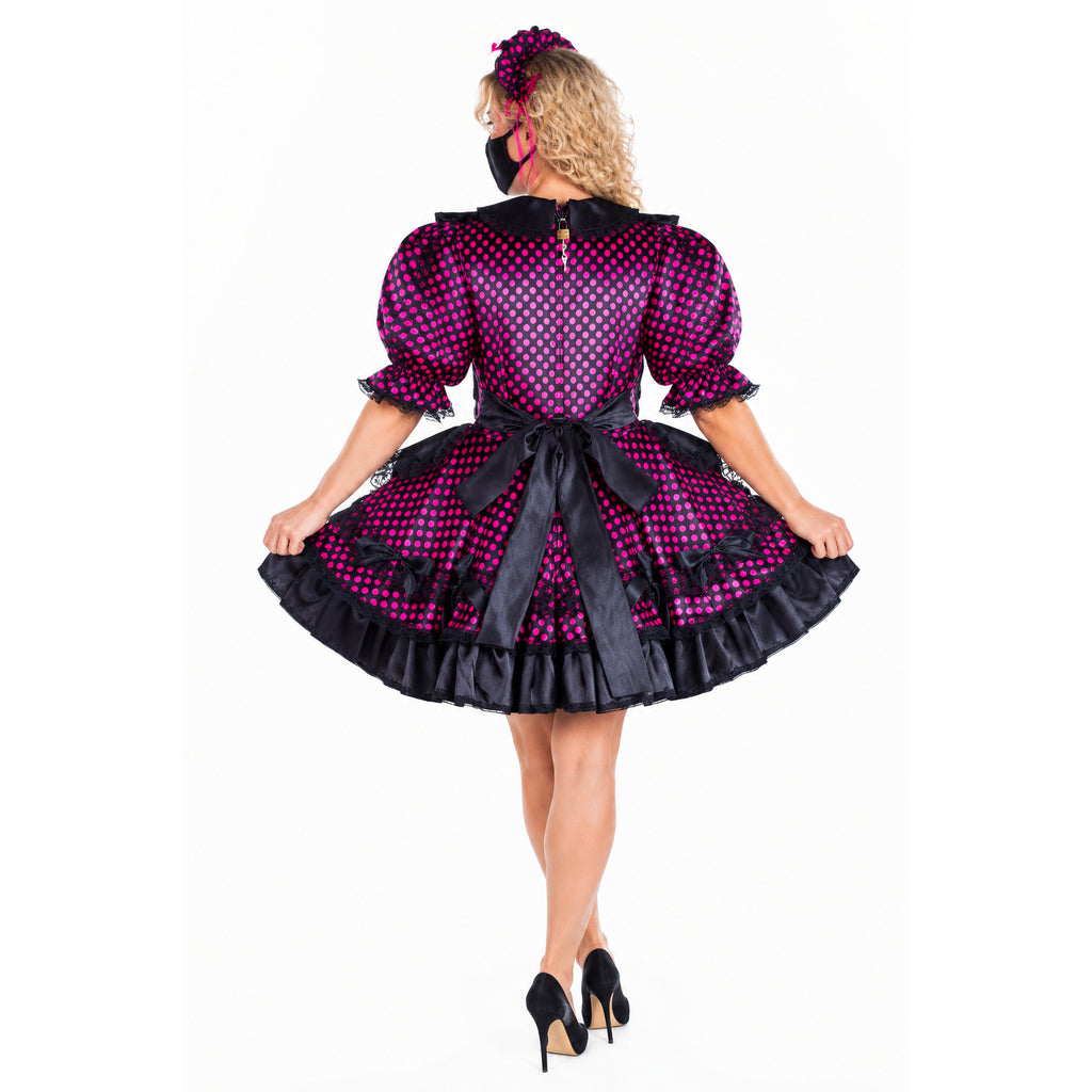 Purple satin dress G2132
