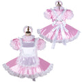 rosa Satin-Kleid G2146