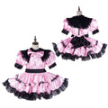 pink satin dress G2152