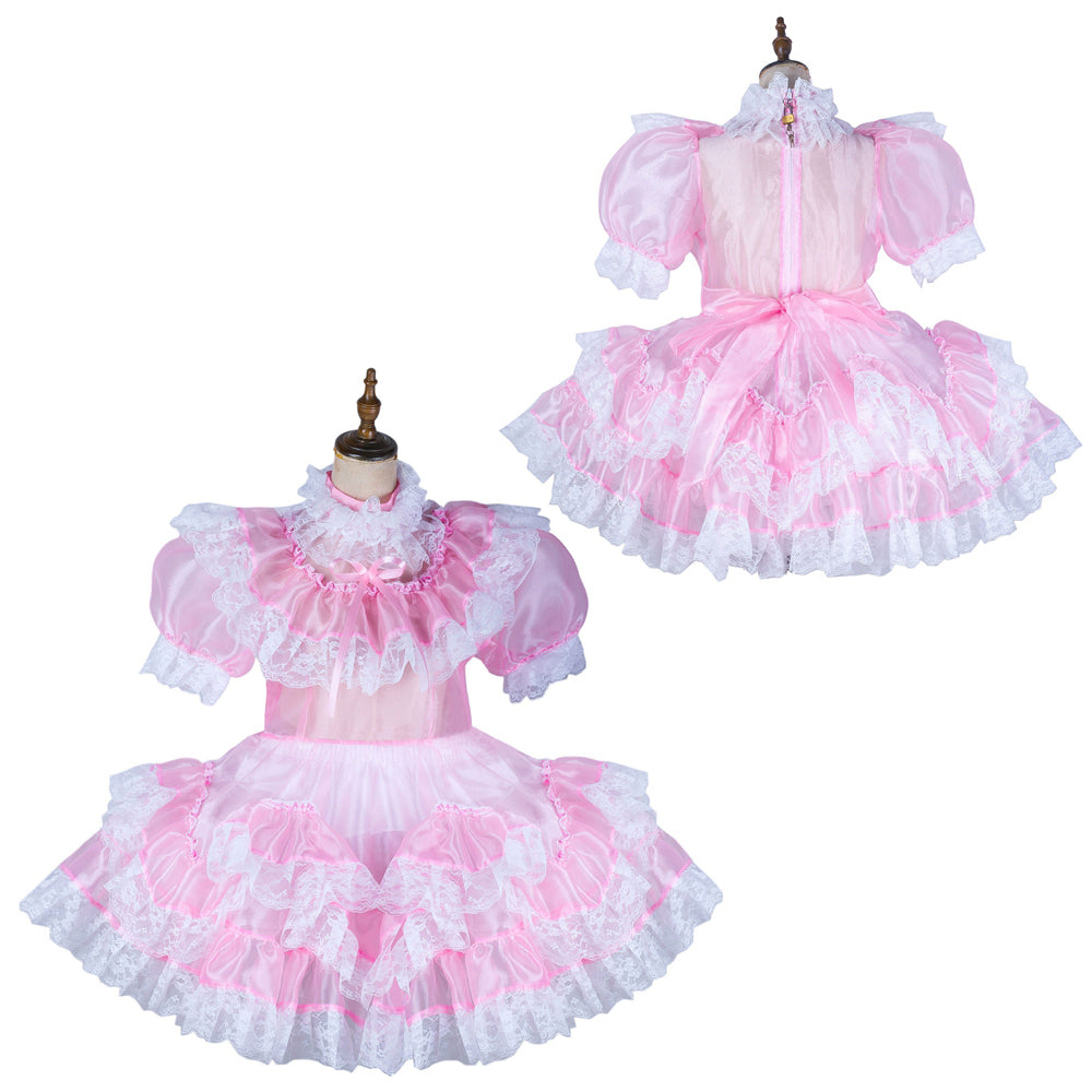 pink organza dress G2153