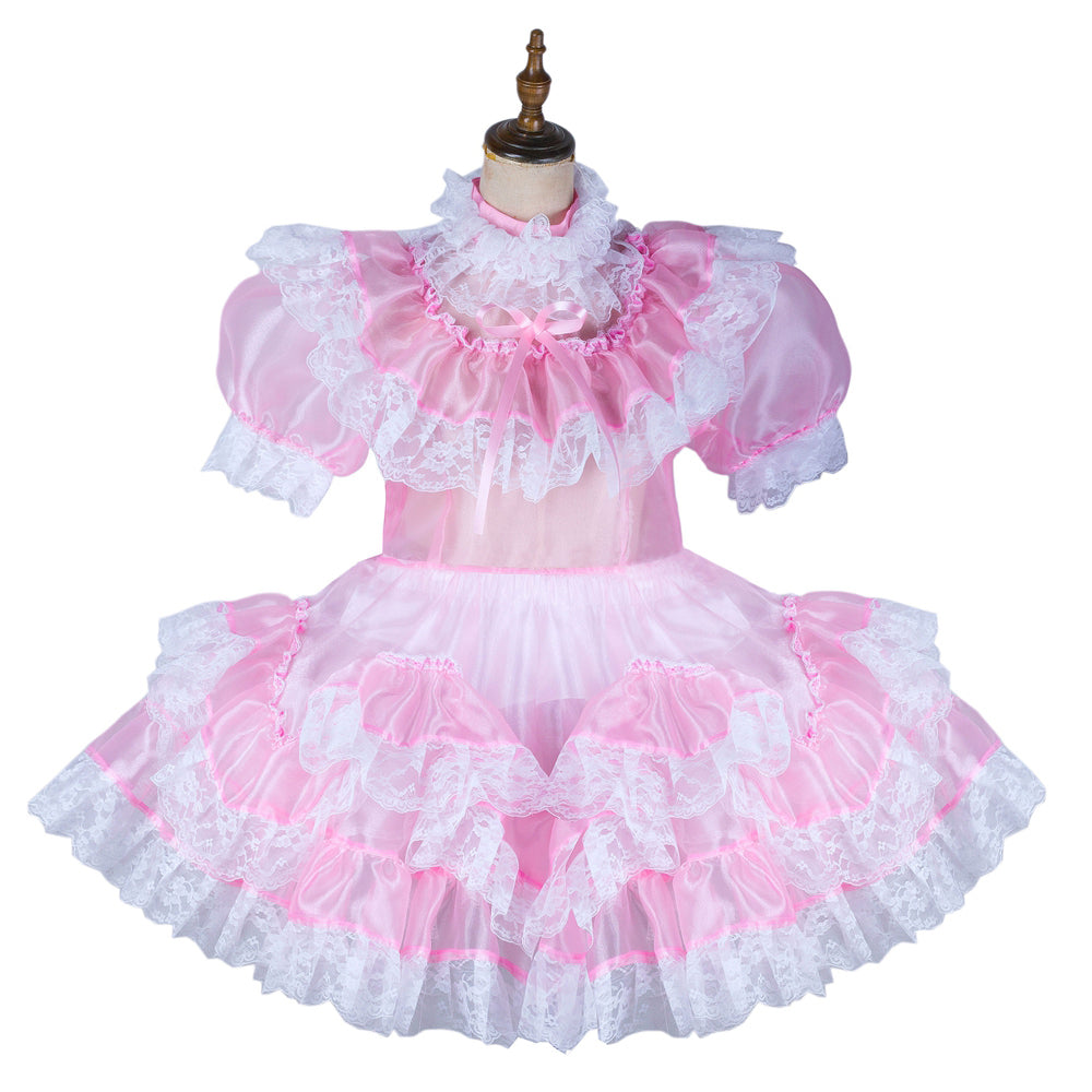 pink organza dress G2153
