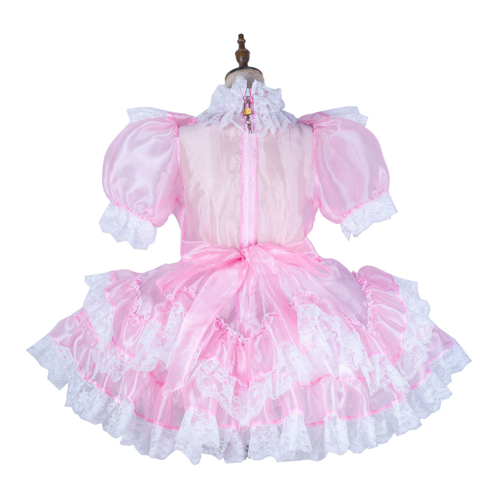 pink organza dress G2153