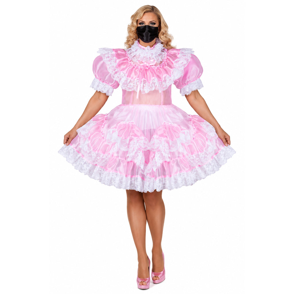 pink organza dress G2153