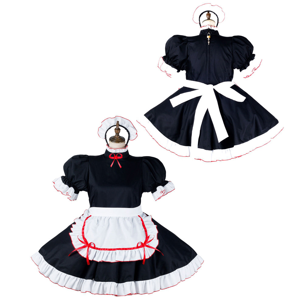 black cotton dress G2154