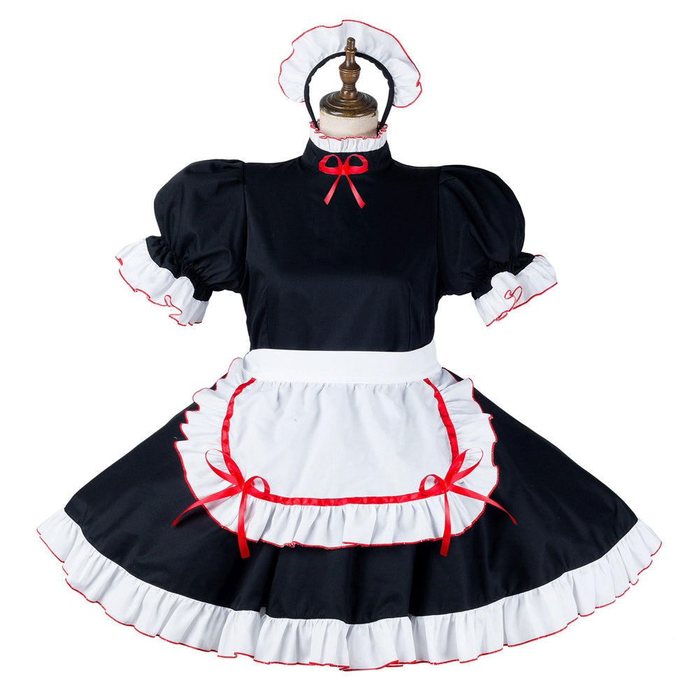 black cotton dress G2154