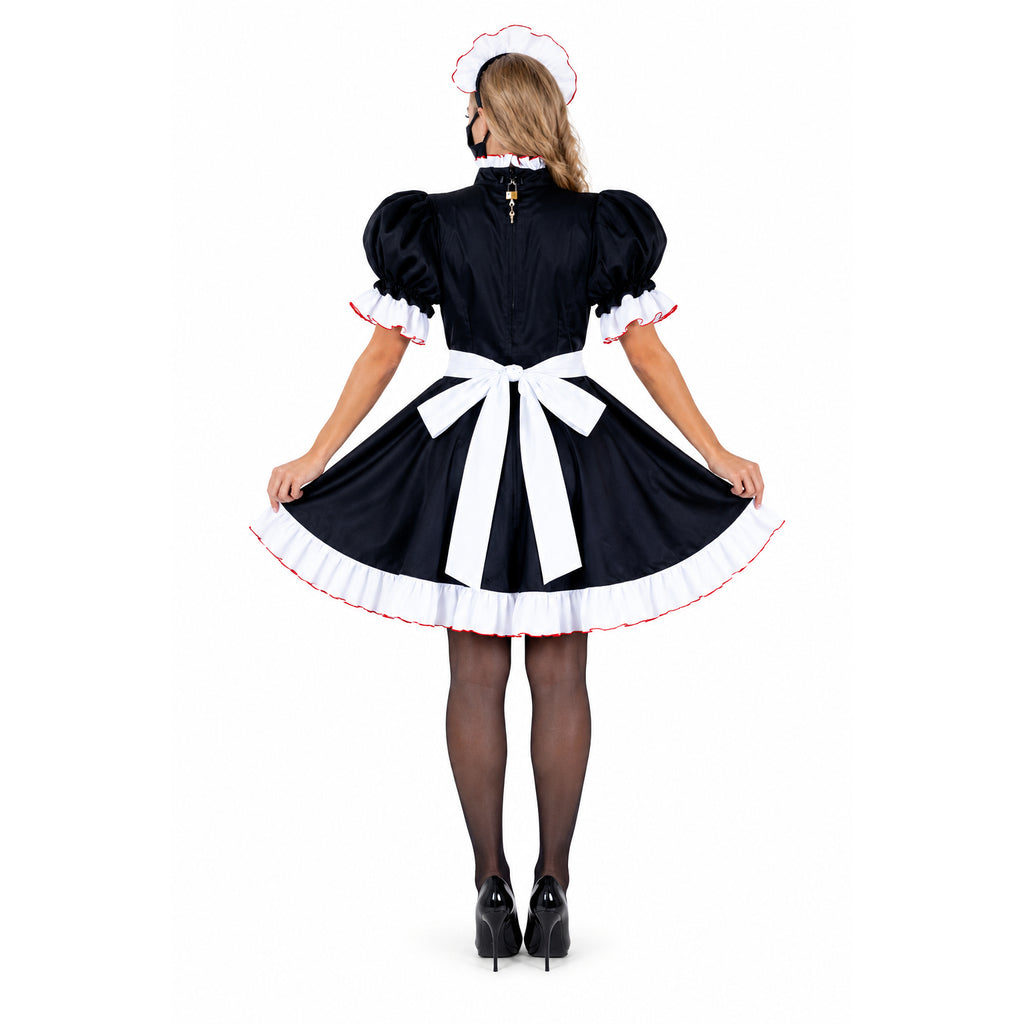 black cotton dress G2154
