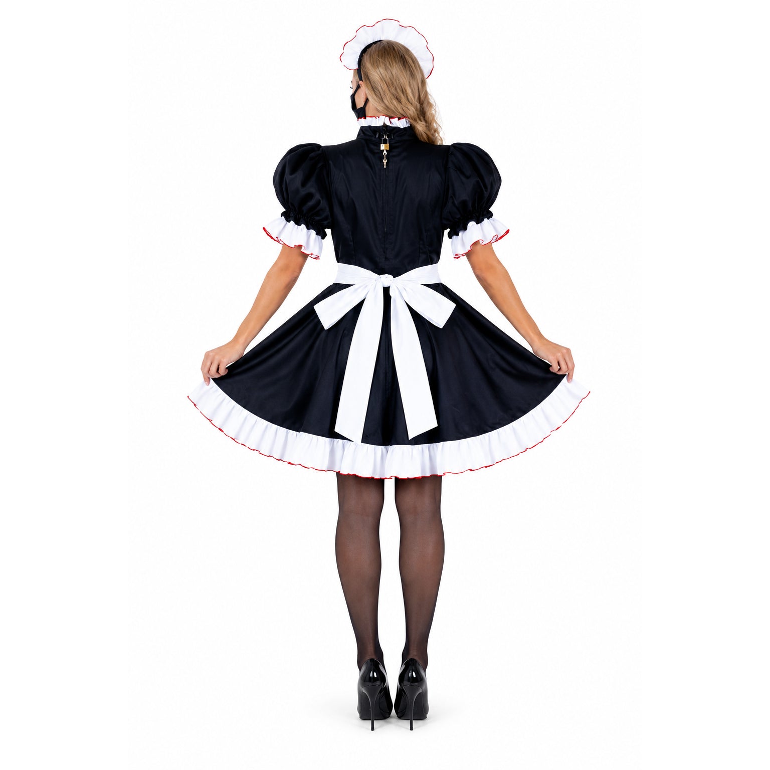 black cotton dress G2154