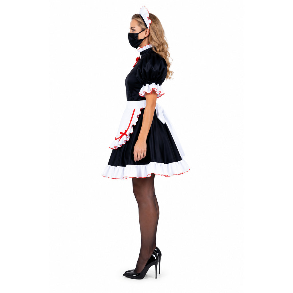 black cotton dress G2154