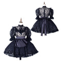 schwarzes Spitzenkleid G2163