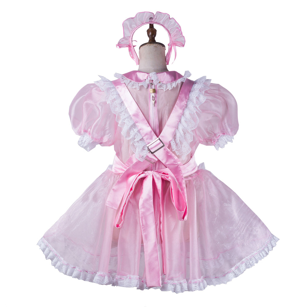 pink organza dress G2168