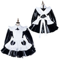 schwarzes schweres PVC-Kleid G2170