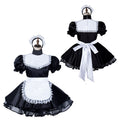 schwarzes Satinkleid G2173