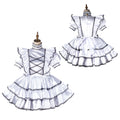 white satin dress G2175