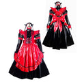 black thin pvc dress G2176