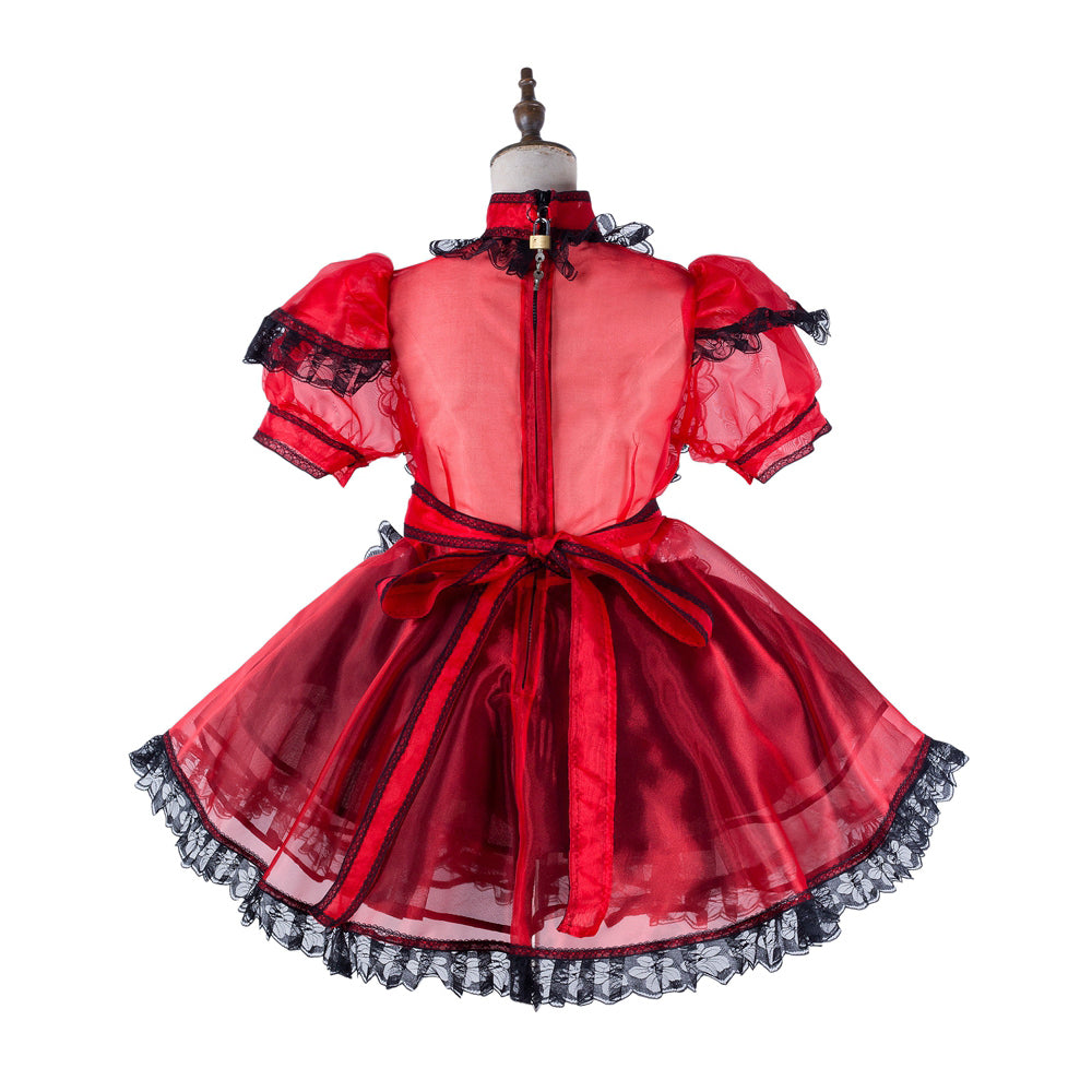 red organza dress G2177