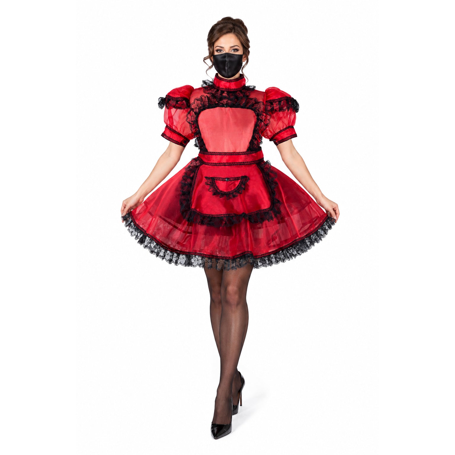 red organza dress G2177