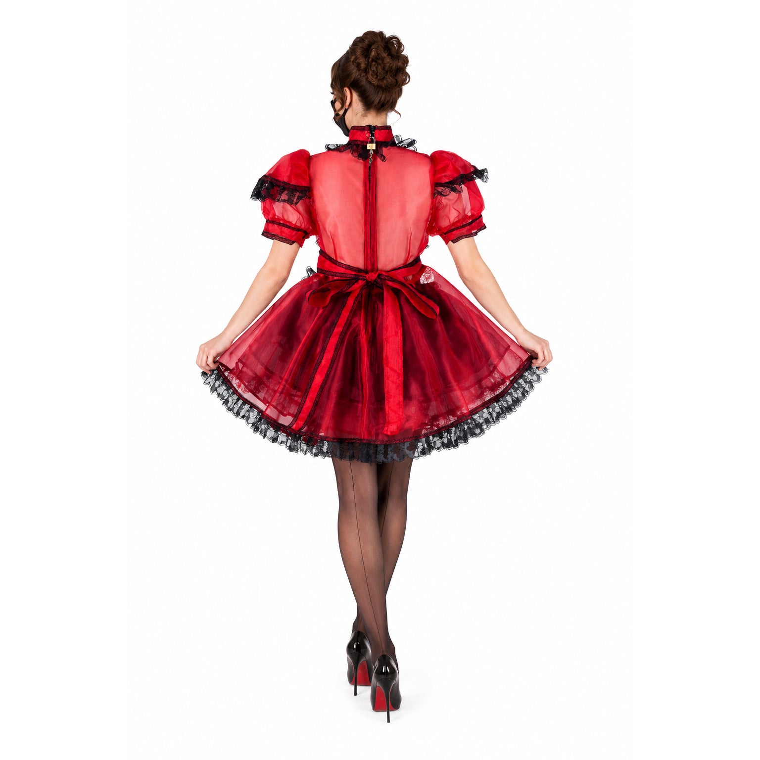 red organza dress G2177