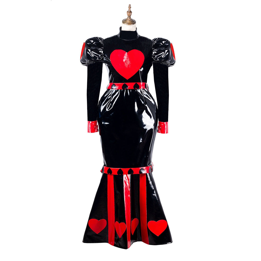 black heavy pvc dress G2178