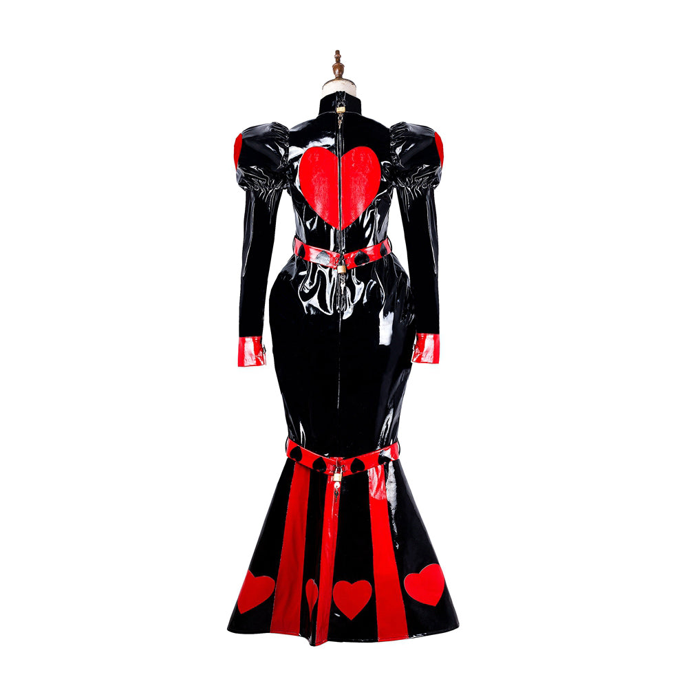black heavy pvc dress G2178