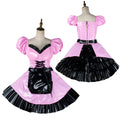 pink thin pvc dress G2182