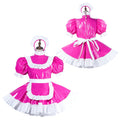 hot pink thin pvc dress G2185