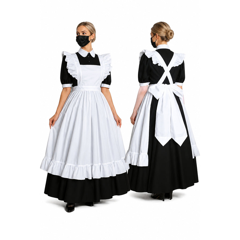 black cotton dress G2189