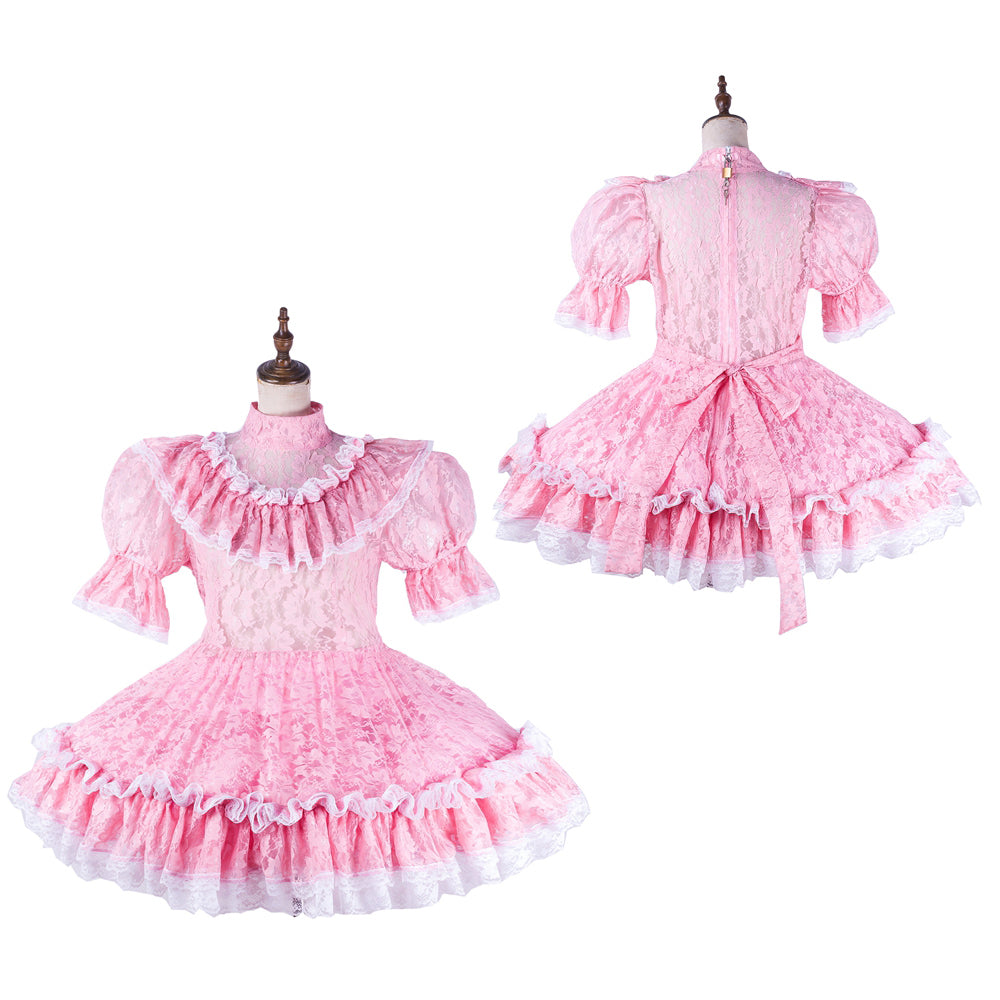 pink lace dress G2190