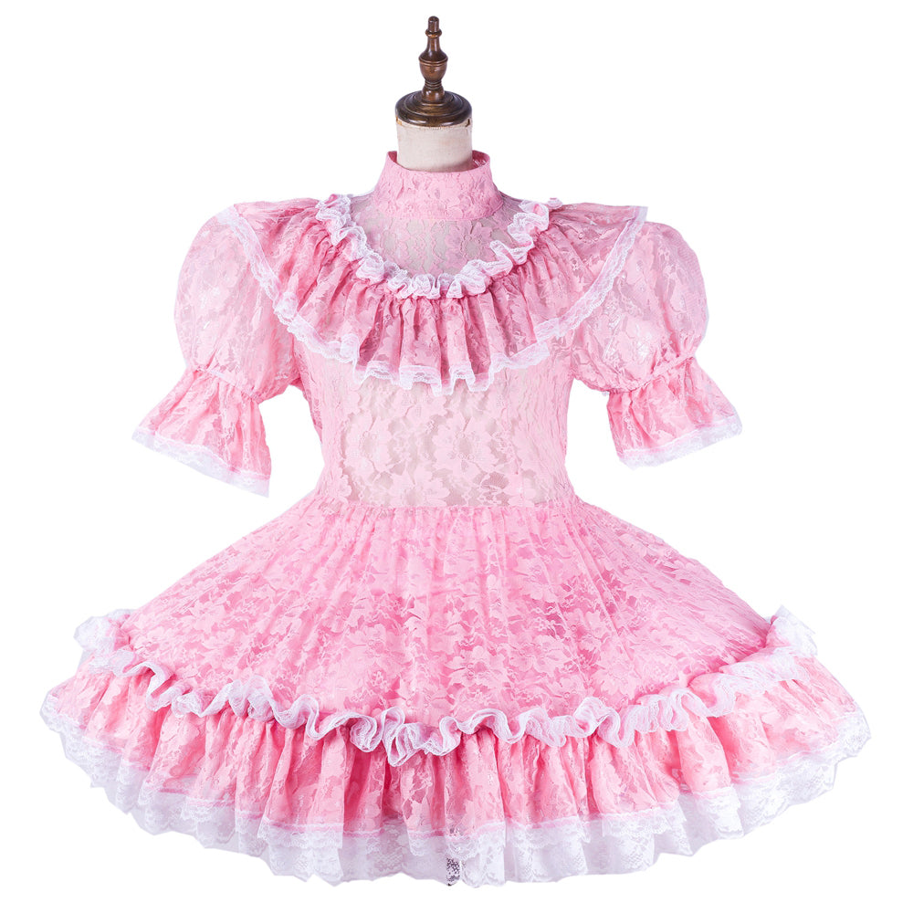 pink lace dress G2190