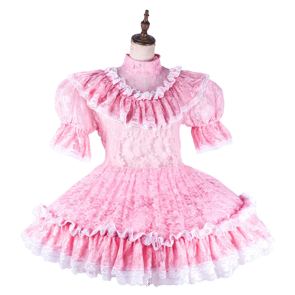 pink lace dress G2190