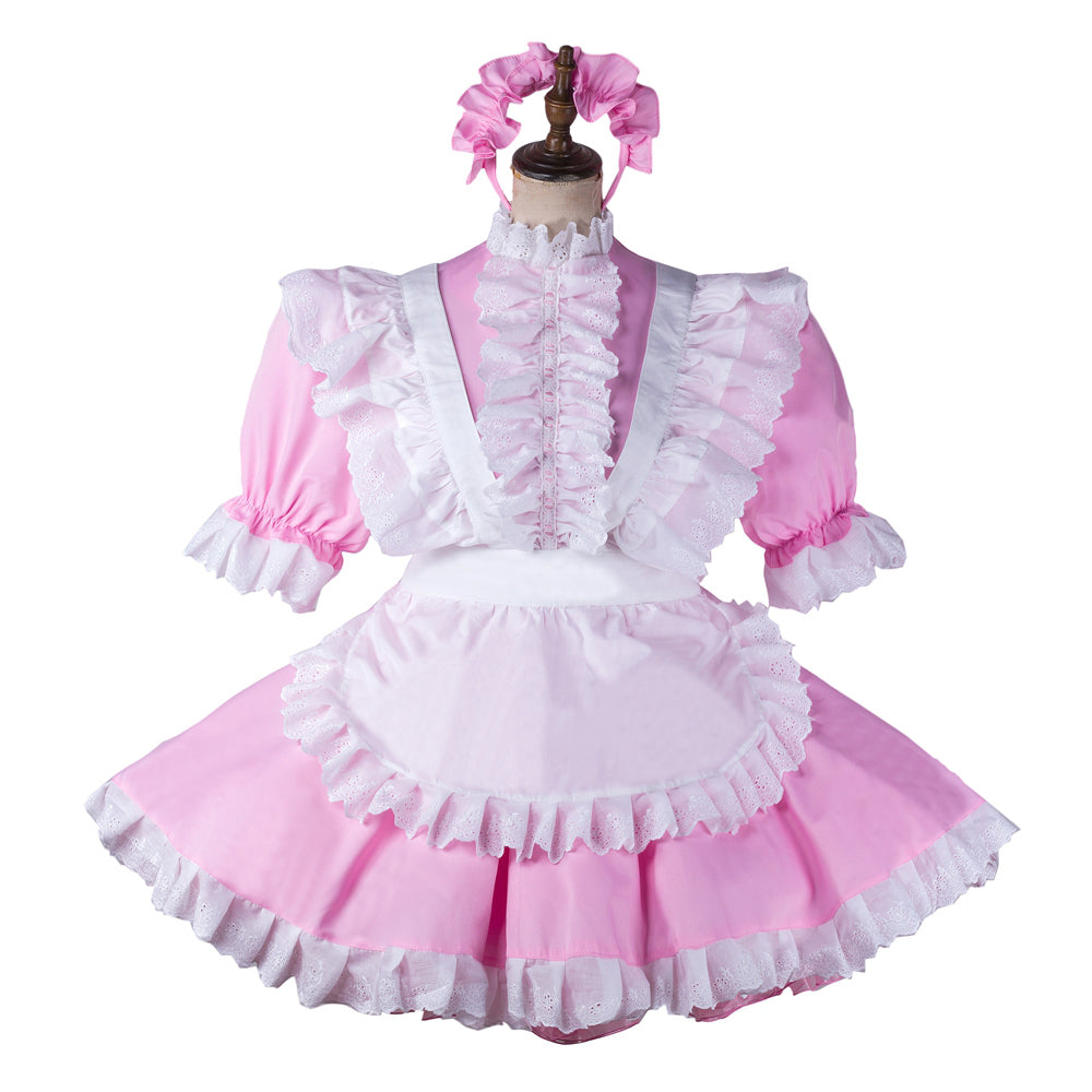 pink cotton dress G2196