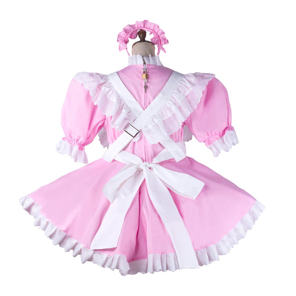 pink cotton dress G2196